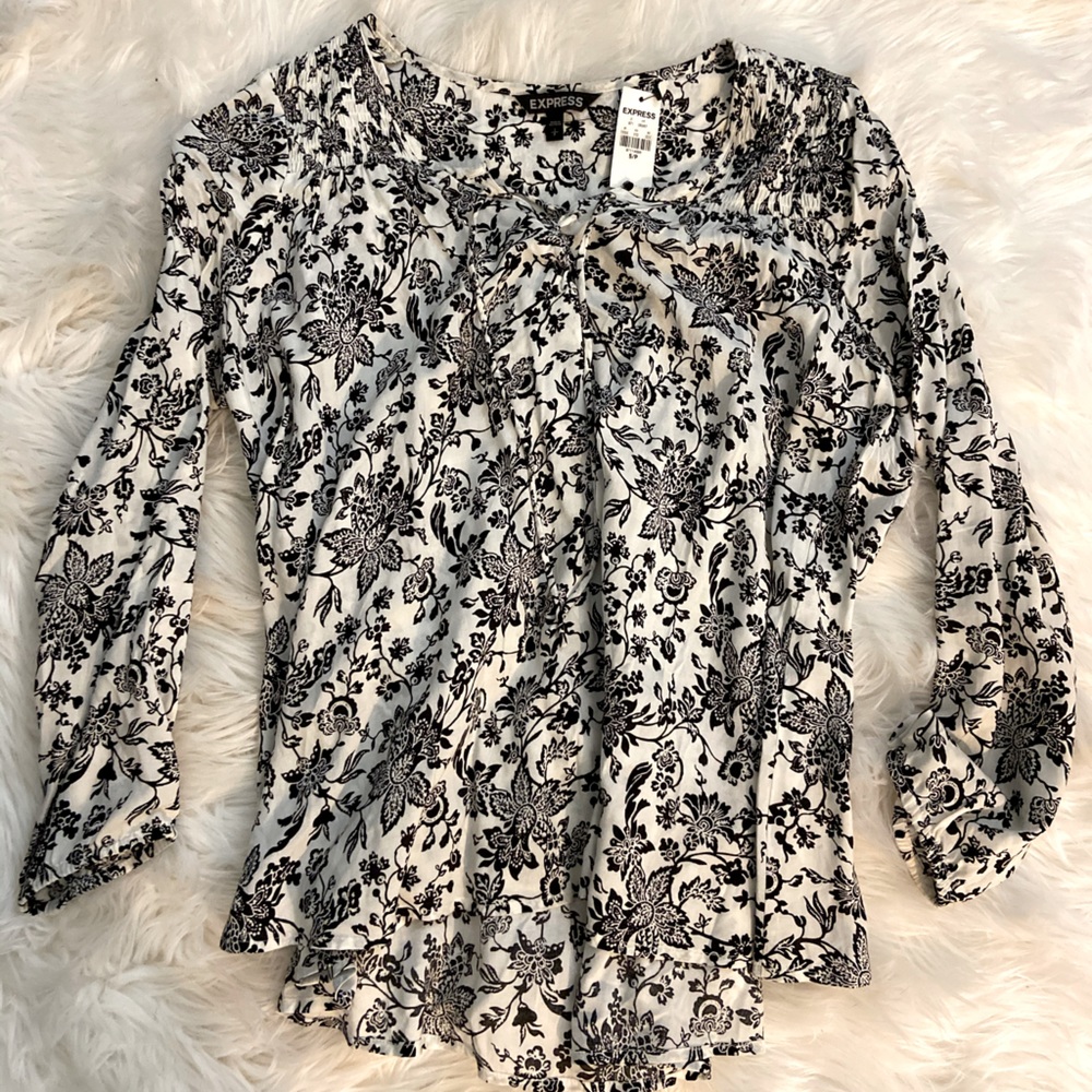 Express Tie Front Blouse